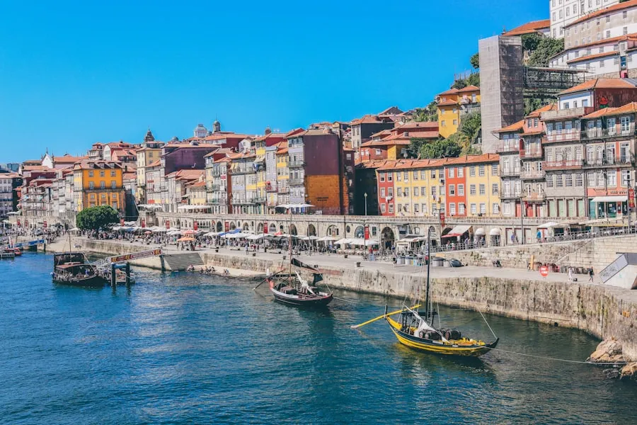 Porto riverfront buildings beside the Douro