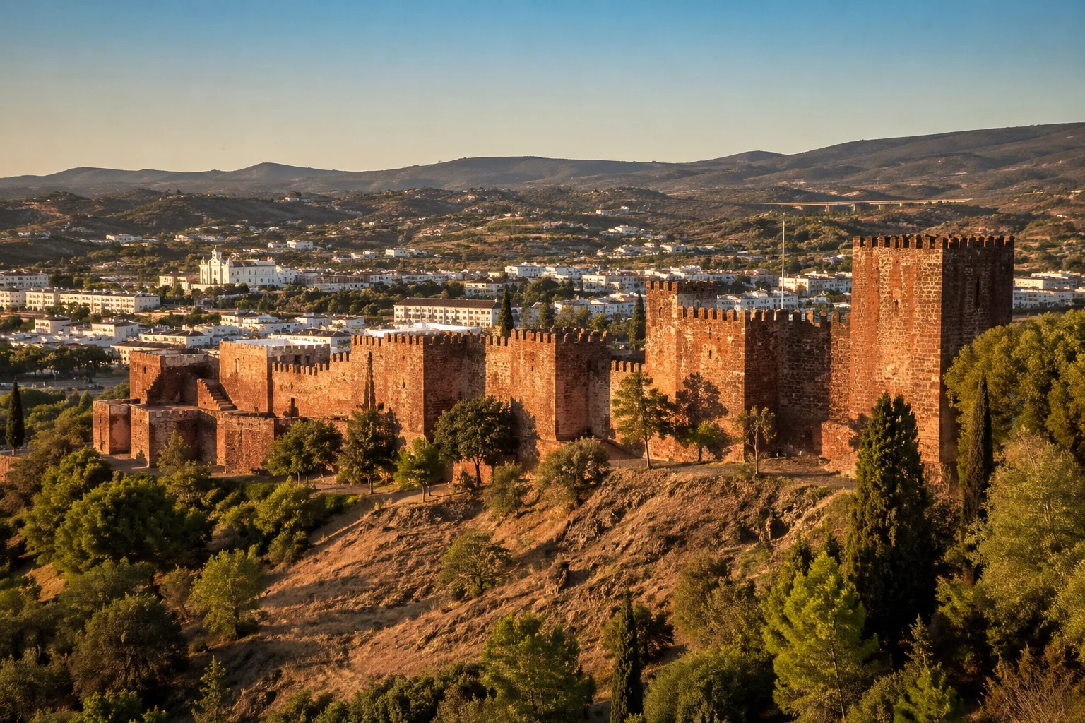 Silves red sandstone castle